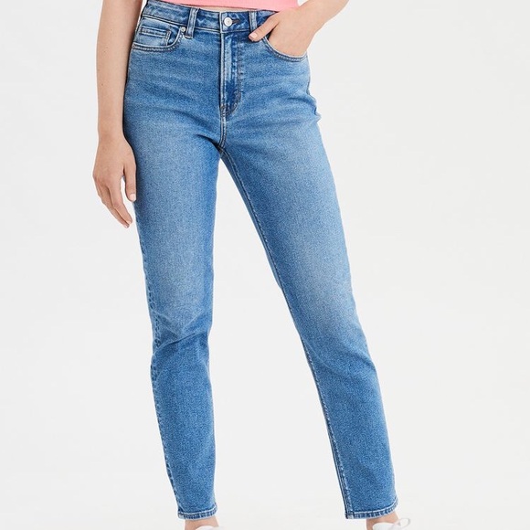 american eagle stretch mom jean